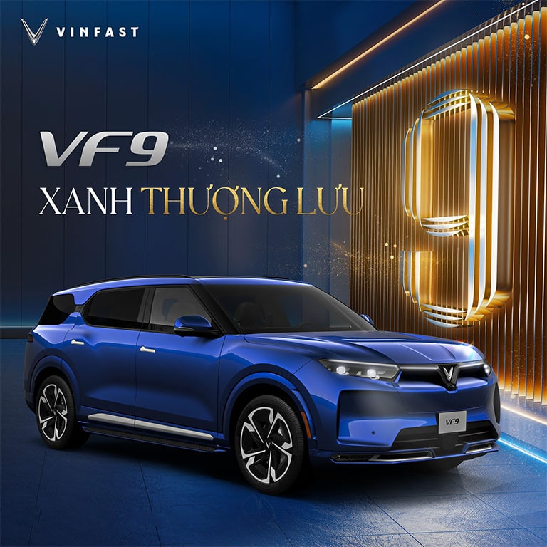 vinfast vf 9 xanh thượng lưu