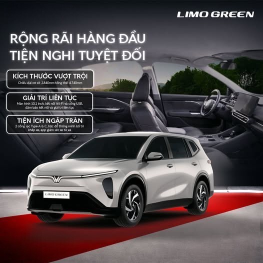LIMO GREEN - RỘNG RÃI HÀNG ĐẦU, TIỆN NGHI VƯỢT TRỘI
